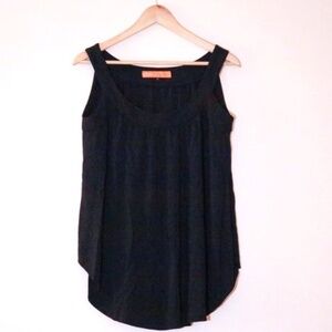 Cynthia Steffe Black Flowy Flared Tank Top